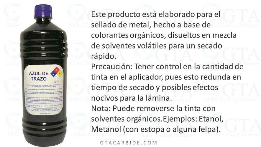 AZUL DE TRAZO LIQUIDO DE 887 ML