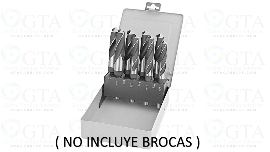ESTUCHE DE BROCAS ZR1/2 MEDIDAS POPULARES 8 BARRENOS ( NO INCLUYE BROCAS )