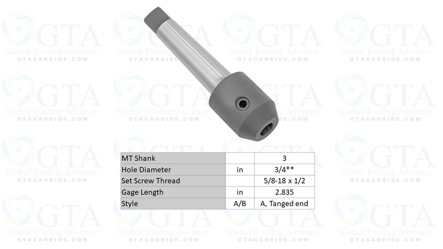 ESPIGA MORSE 3 ENTRADA 3/4"
