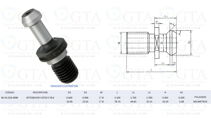RETENEDOR CAT50 X 78.6