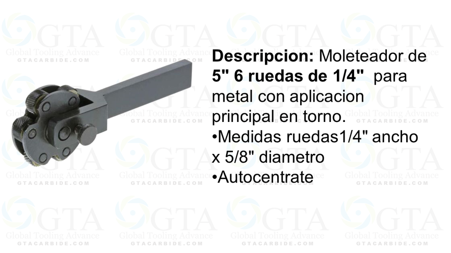 MOLETEADOR DE 6 CABEZAS DIAGONALES