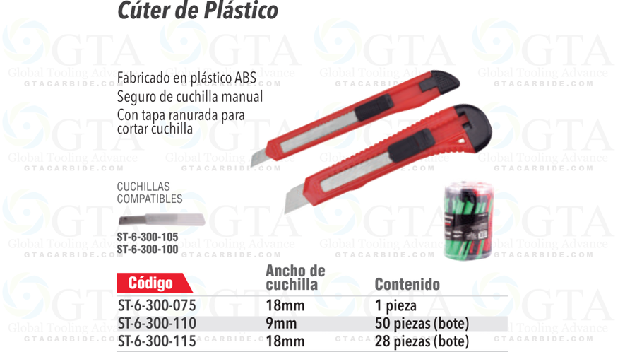 EXACTO CÚTER DE PLÁSTICO 18MM