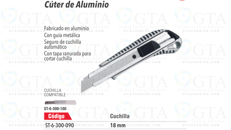 EXACTO CÚTER DE ALUMINIO 18 MM