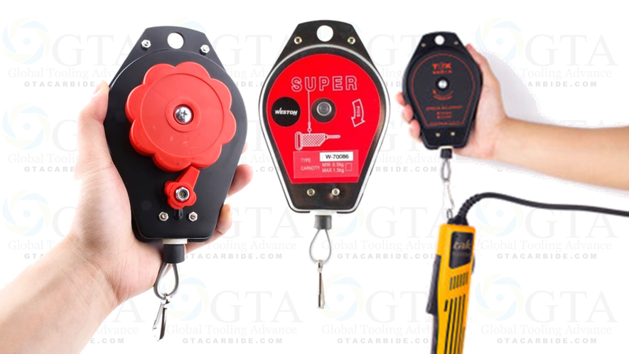 BALANCEADOR 0.5 A 1.5 KG DE 1 METRO HERRAMIENTA RESORTE RETRACTIL AJUSTABLE