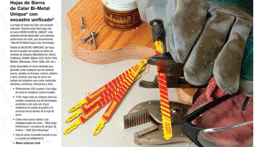 JGO SIERRAS CALADORAS STARRETT PARA MULTI-PROPOSITOS 5 PZAS MOD. BU2