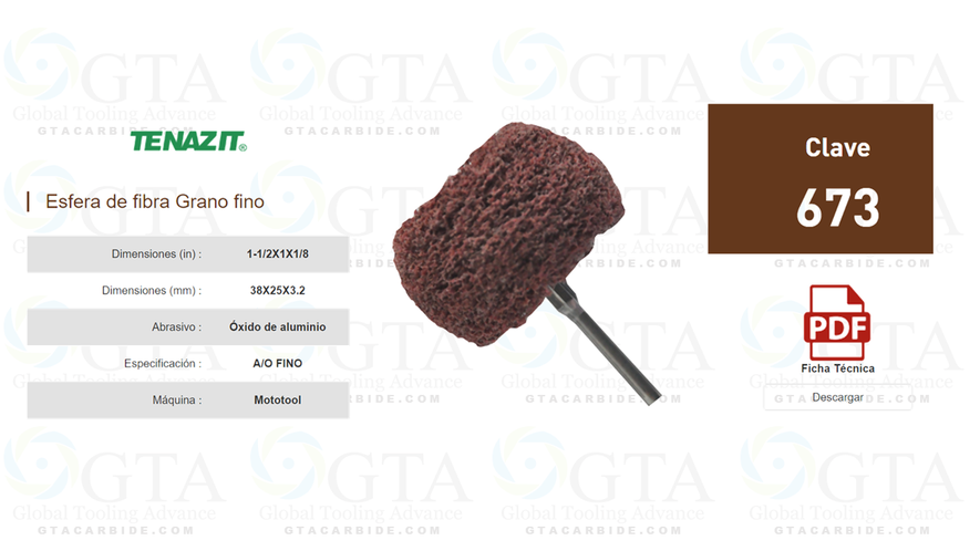 REHILETE DE FIBRA PARA MODELO 673 TIPO FELPA