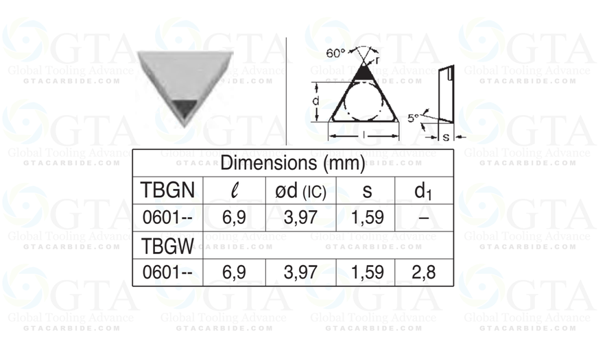 INSERTO DIAMANTE SUMITOMO TBGN 521B DA100