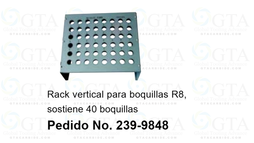 STAND / EXHIBIDOR PARA BOQUILLAS R8 VERTICAL CON 48 ESPACIOS MODELO 239-9848