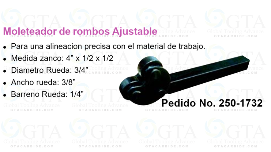 MOLETEADOR DE 2 CABEZAS DIAGONALES MODELO 250-1732