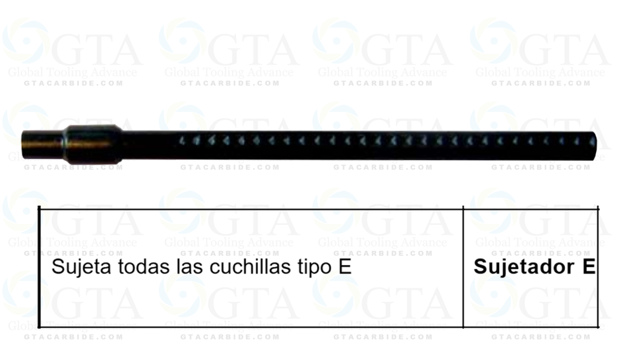 SUJETADOR P/ CUCHILLA TIPO E ( SE NECESITA REBABEADOR DE MANO SE VENDE POR SEPARADO ) MOD 380-0025.