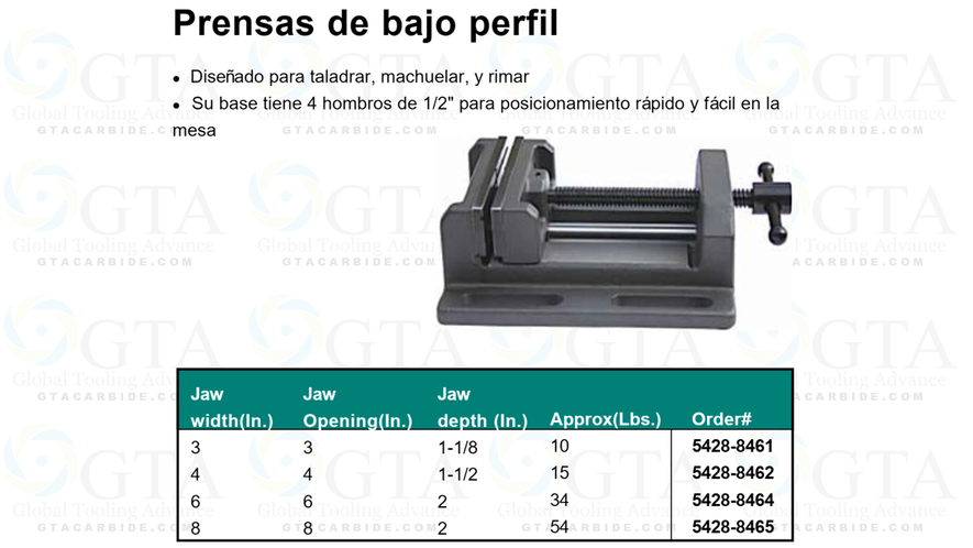 PRENSA 2-1/2" PARA TALADRO MODELO 5428-8461