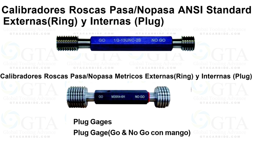 PASA NOPASA MACHO 27.00 X 2.00 MM 6H MODELO 617-0182