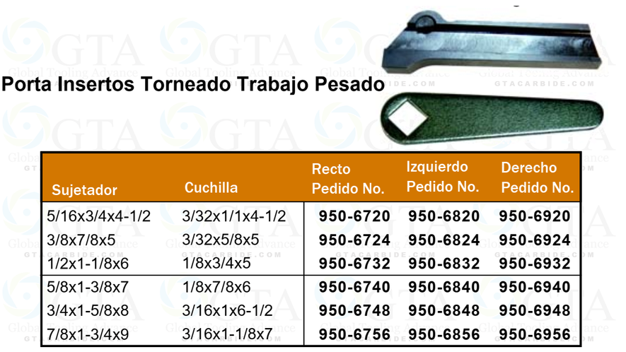 PORTA CUCHILLA LAMA 1/2 CENTRO MODELO 950-6720