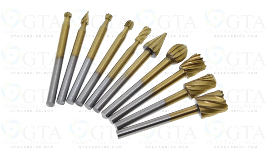 JGO LIMAS ROTATIVAS 1/8 CARBURO TITANIO 10 PZAS