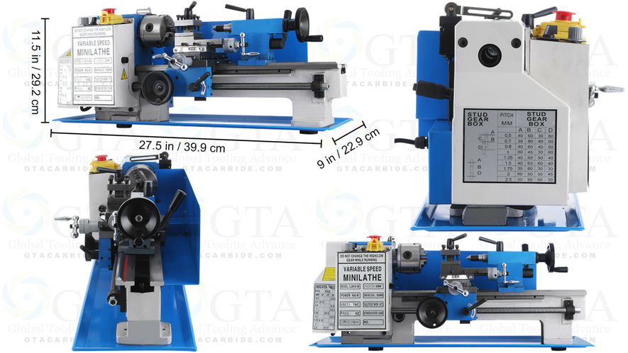 TORNO 7" X 12" DE BANCO