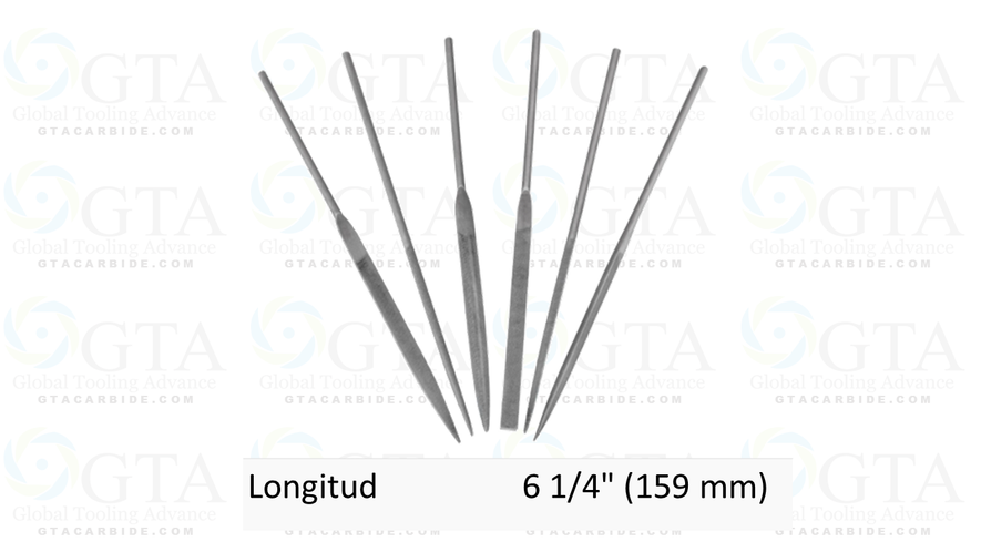 Juego de 6 limas, para joyero CLAVE LIJO-6 CODIGO 15238