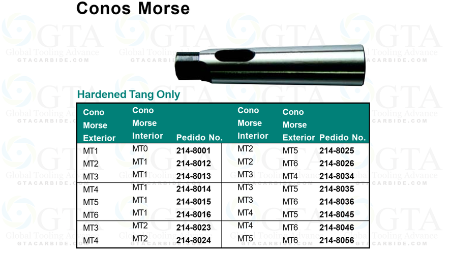 CONO REDUCTOR MORSE 2-4 PROXIMAMENTE 22-214-8024