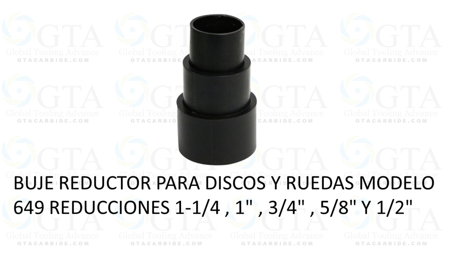 BUJE REDUCTOR PARA DISCOS Y RUEDAS MODELO 649 REDUCCIONES 1-1/4 , 1" , 3/4" , 5/8" Y 1/2"