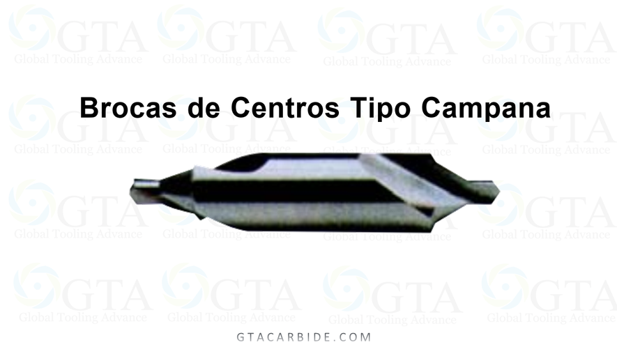 BROCA DE CENTROS TIPO CAMPANA COBALTO METRICO 60 PLANA 4.00 X 14.00 MODELO 17140M42