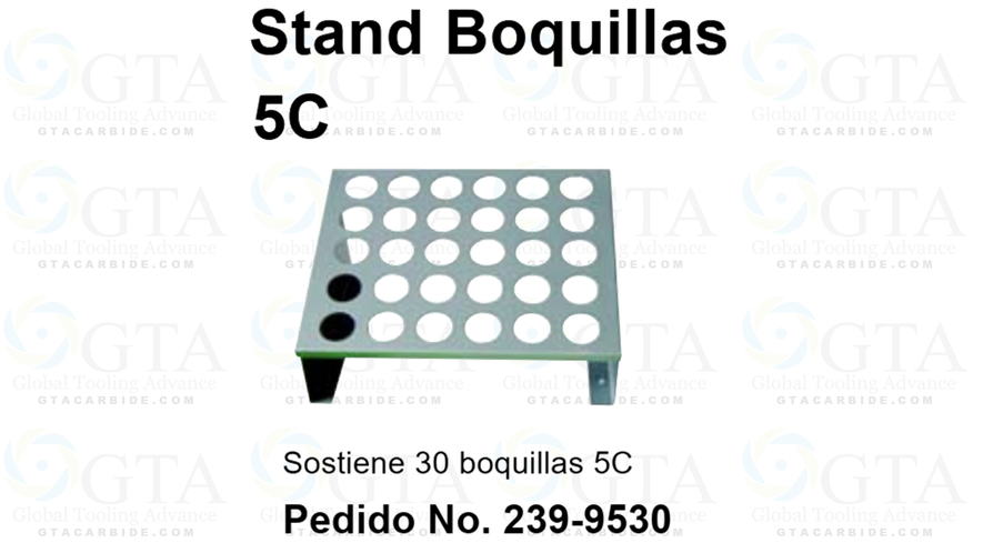 STAND / EXHIBIDOR PARA BOQUILLAS 5C CON 30 ESPACIOS MODELO 239-9530