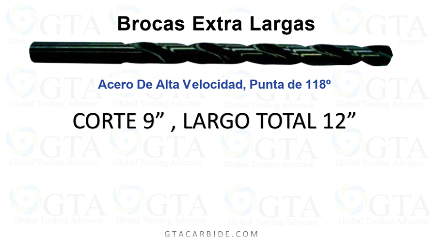 BROCA EXTRA LARGA DE 11/32"" X 12"" X 9"" CORTE MODELO 300-1222