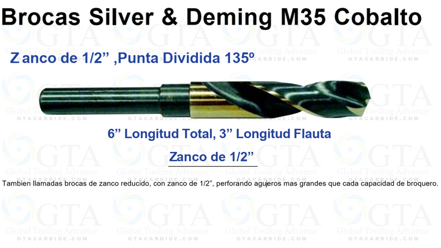 BROCA ZR 1/2 COBALTO BISON DE 25/32"" MODELO 301-0850